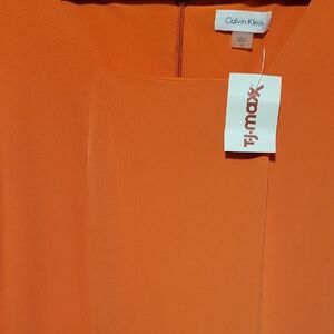 Calvin Klein Vibrant Orange Dress